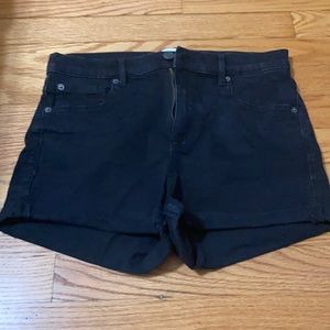 Black High Waisted Shorts